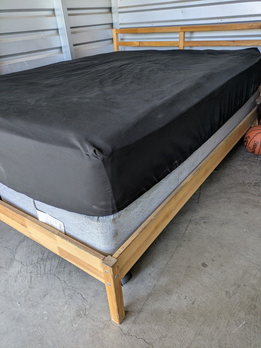 IKEA Queen Bed Frame Wood