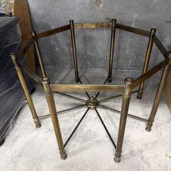 Vintage Solid Brass Base For Dinning Room Table