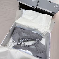 Jordan 5 Wolf Grey Brand New From Nike Size 8.5 Men With Digital Receipt!