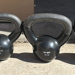 Yes4All Kettlebell Set - 5, 10, & 15 LB Weights