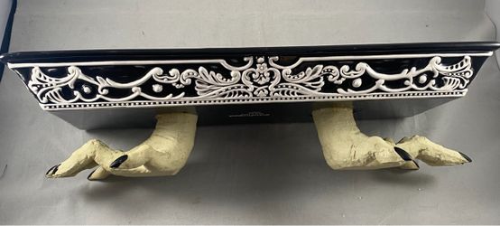 Black and White Ceramic Tray with hands witch Grandin Road