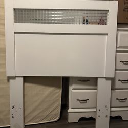 White Twin Headboard 