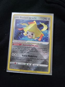 Radiant jirachi pokemon card