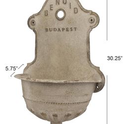 Reproduction of Vintage Iron Wall Water Fountain