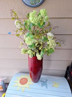 40 invh silk Flower  aragemen in bamboo  vase