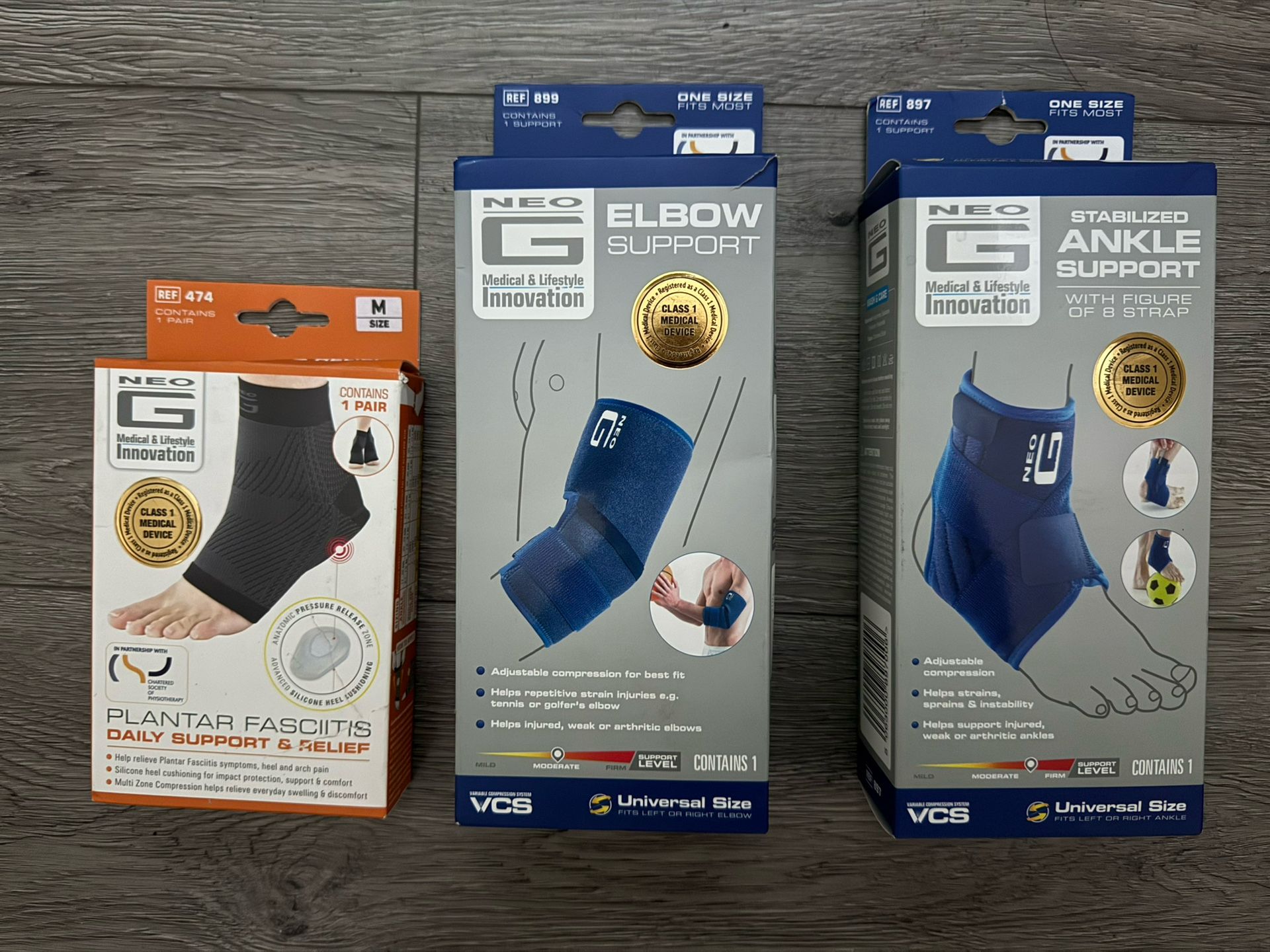 Ankle And Elbow Support Braces ($15 Each)