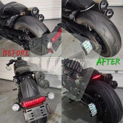 Harley Davidson SPORTSTER S 1250 LED taillight Convertion And Plate Braket Rh1250 S
