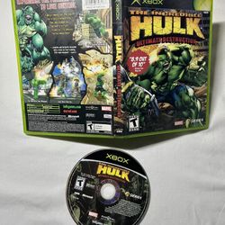 XBOX THE INCREDIBLE HULK ULTIMATE DESTRUCTION CIB COMPLETE 