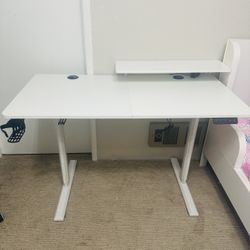 Electric Standing Desk With Monitor Shelf-Great Condition 