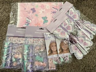 Butterfly Theme Birthday Supplies 