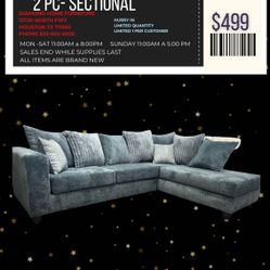 GREY SECTIONAL 