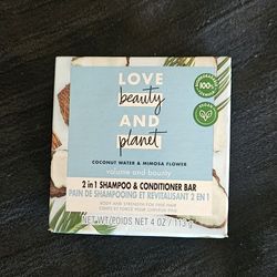 Love Beauty And Planet 2in1 Shampoo & Conditioner Bar Coconut Water And Mimosa Flower