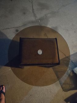Round Smoked Glass Coffee Table