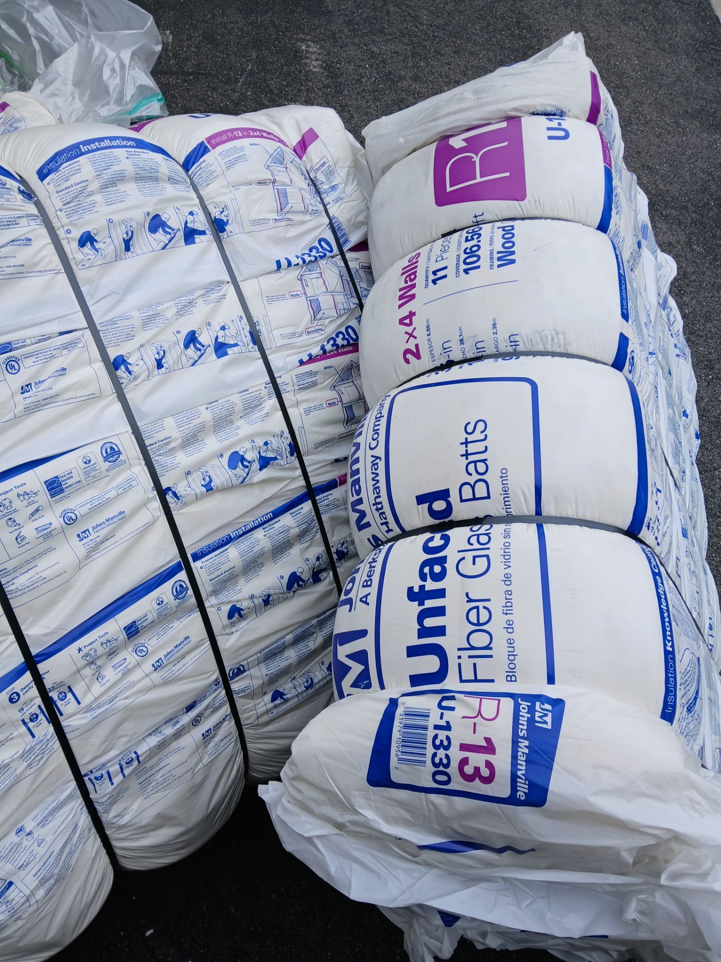 Insulation For 2x4 R13/16 Cover 106sqft unface