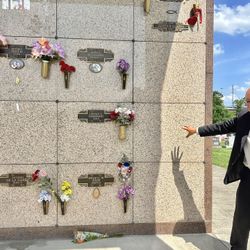 COUPLES MAUSOLEUMS AT SAN JACINTO MEMORIAL PARK