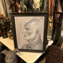 The Shiniest Head In Texas Painting 