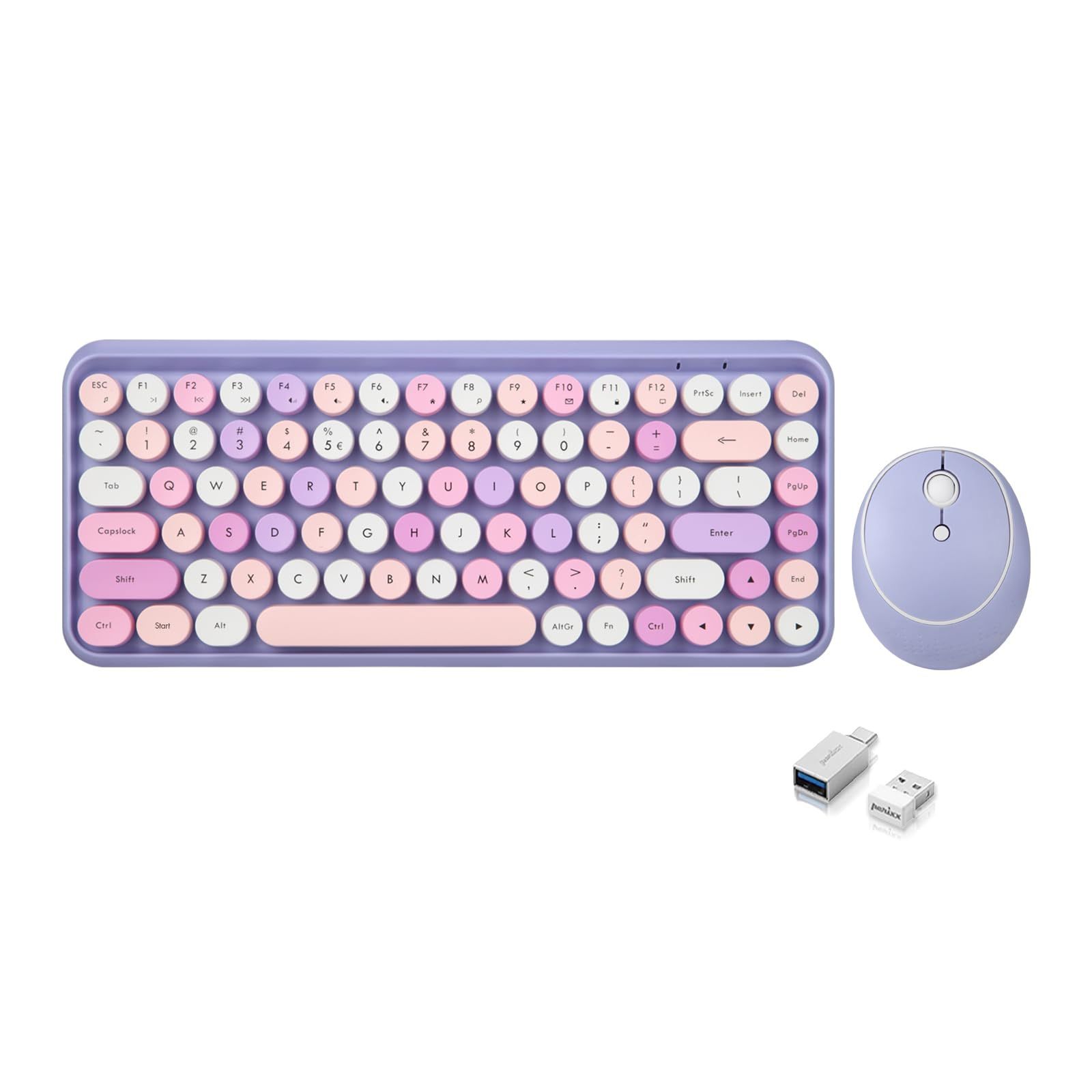 Perixx PERIDUO-713PP Wireless Mini Keyboard And Mouse Combo