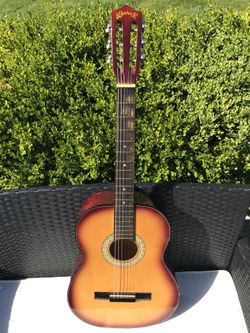 Vintage Blackhorse Acoustic Guitar sg123