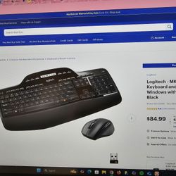 Logitech MK 710 Full-Size Wireless Keyboard And Mouse Bundle 