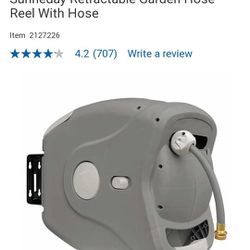 new Sunneday Retractable Garden Hose Reel With Hose. sells at costco for  145 for Sale in Carlsbad, CA - OfferUp