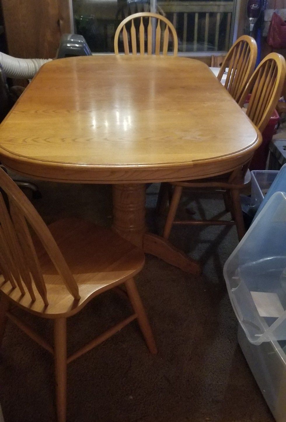 Oak wood table from Old Cannery