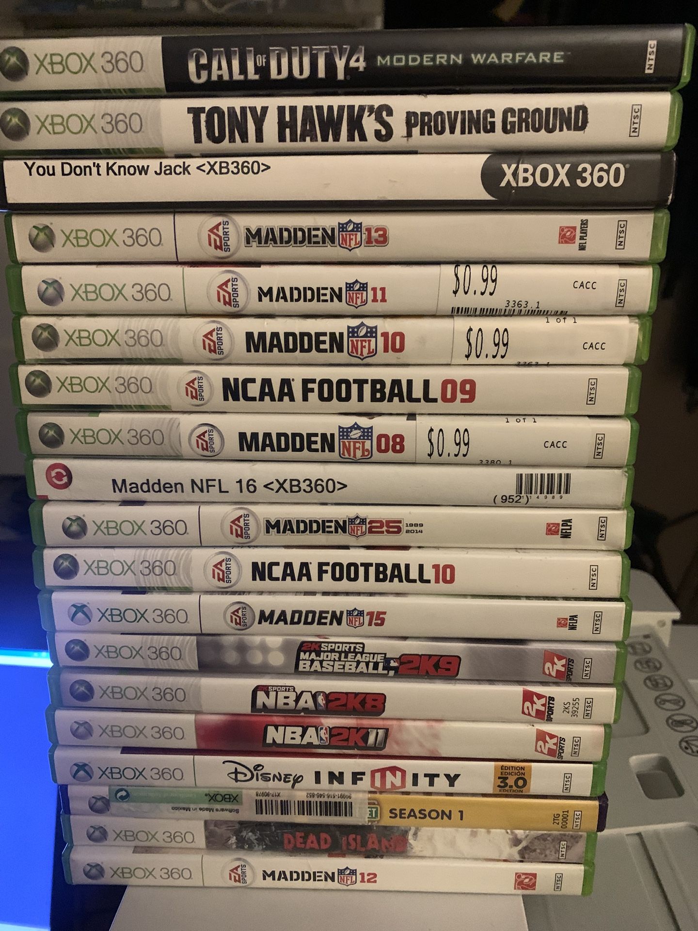 Xbox 360 Games 20 Different Video Games Lot, Selling As A Set For 60 Or $5 Each
