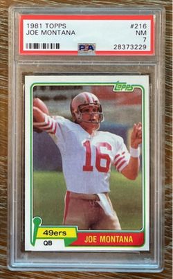 Joe Montana Rookie Card PSA 7