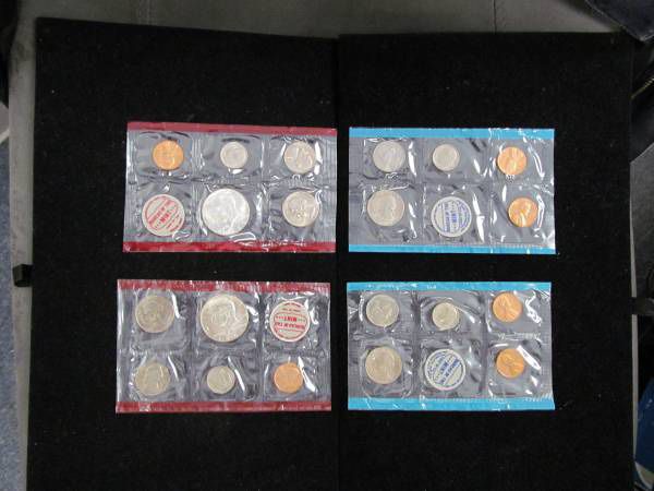 Pair 1968 & 1969 U.S. Mint Sets in OGP -- 20 TOTAL COINS WITH SILVER!