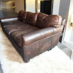 Free Delivery Restoration Hardware Leather Couches