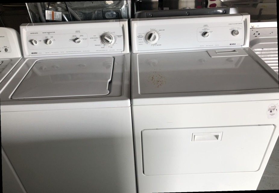 Set washer and dryer top loader kenmore
