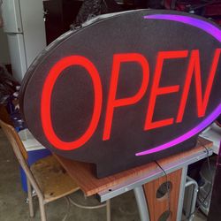 Open sign