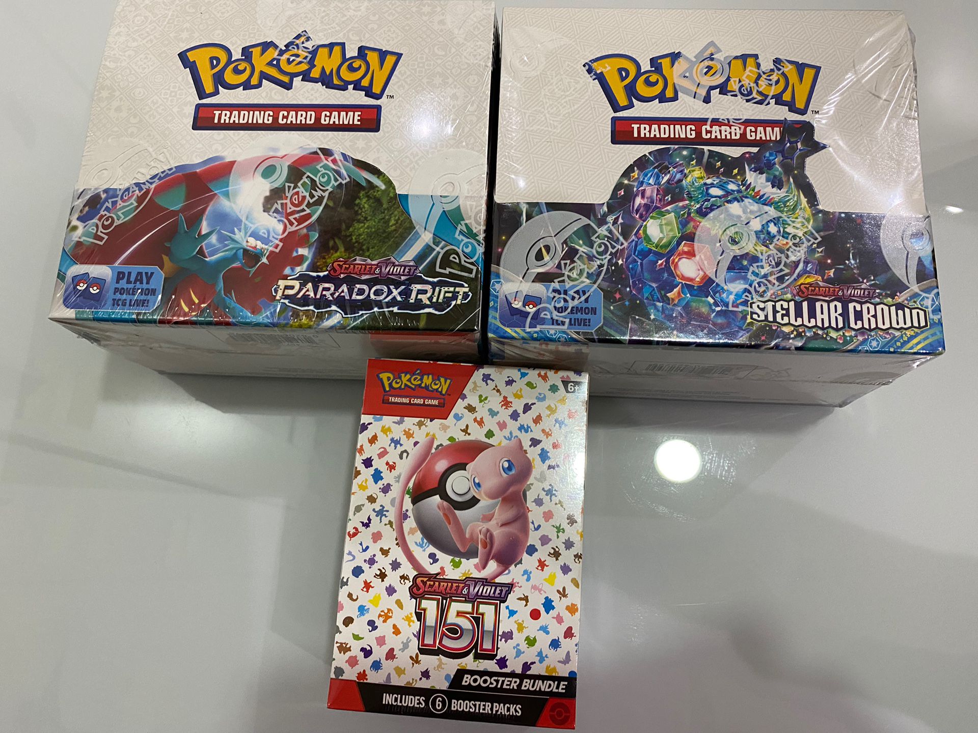Pokémon Card TCG Last minute Holiday Sale 151 Paradox Rift Stellar Crown