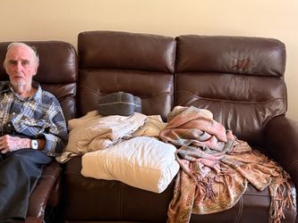Free leather recliner electric couch
