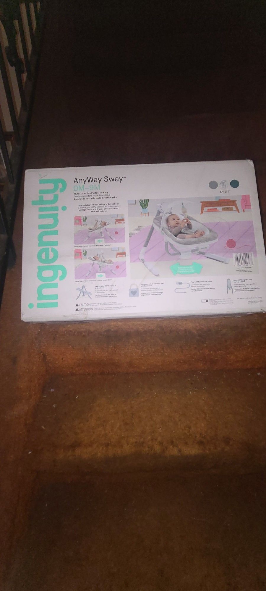 INGENUITY "ANYWAY SWAY" MULTI-DIRECTIONAL INFANT SWING (NEW) !