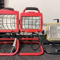 Flood Lights - 2 Dual Head + 1 Single
