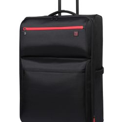 Black 30” travel checked luggage 360 spinner wheels - NEW