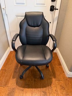 Faux Leather Swivel Office Chair