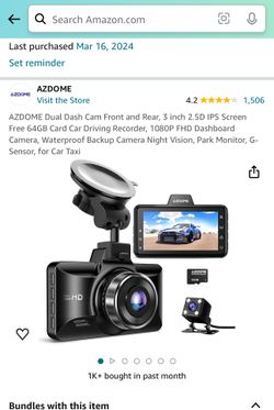 DASH Cam Front & Rear