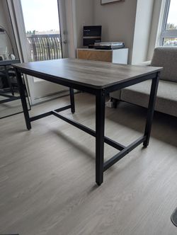 Gray Dining Table Workbench