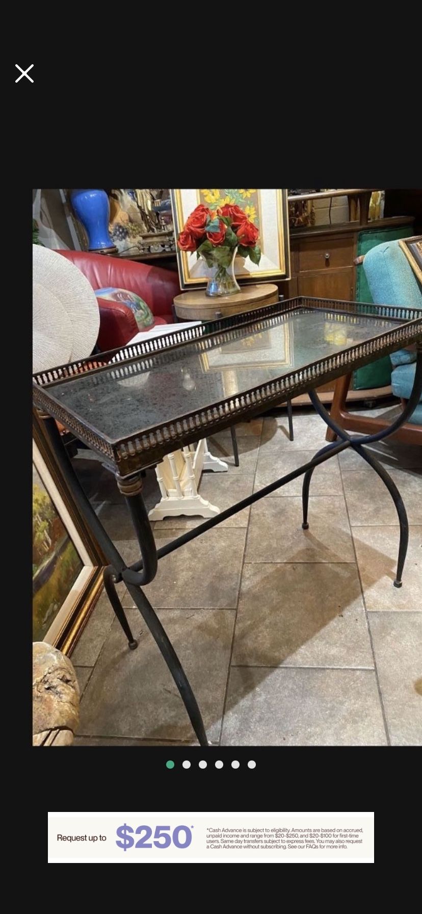 Antique Side Table 27 Tall 26 Wide 14 Deep