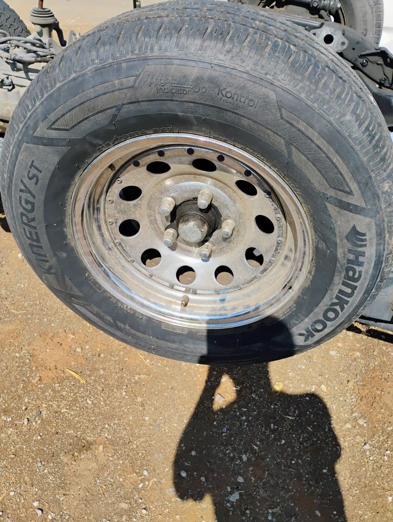 4) Chrome Steel Wheels And Tires