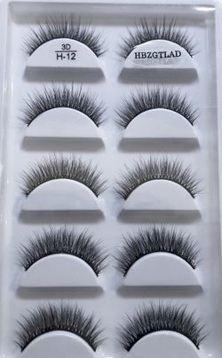 5 pairs 3D Mink eyelashes ! Very natural looks