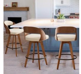 Matilda barstool set of ( 2)30 inch beige