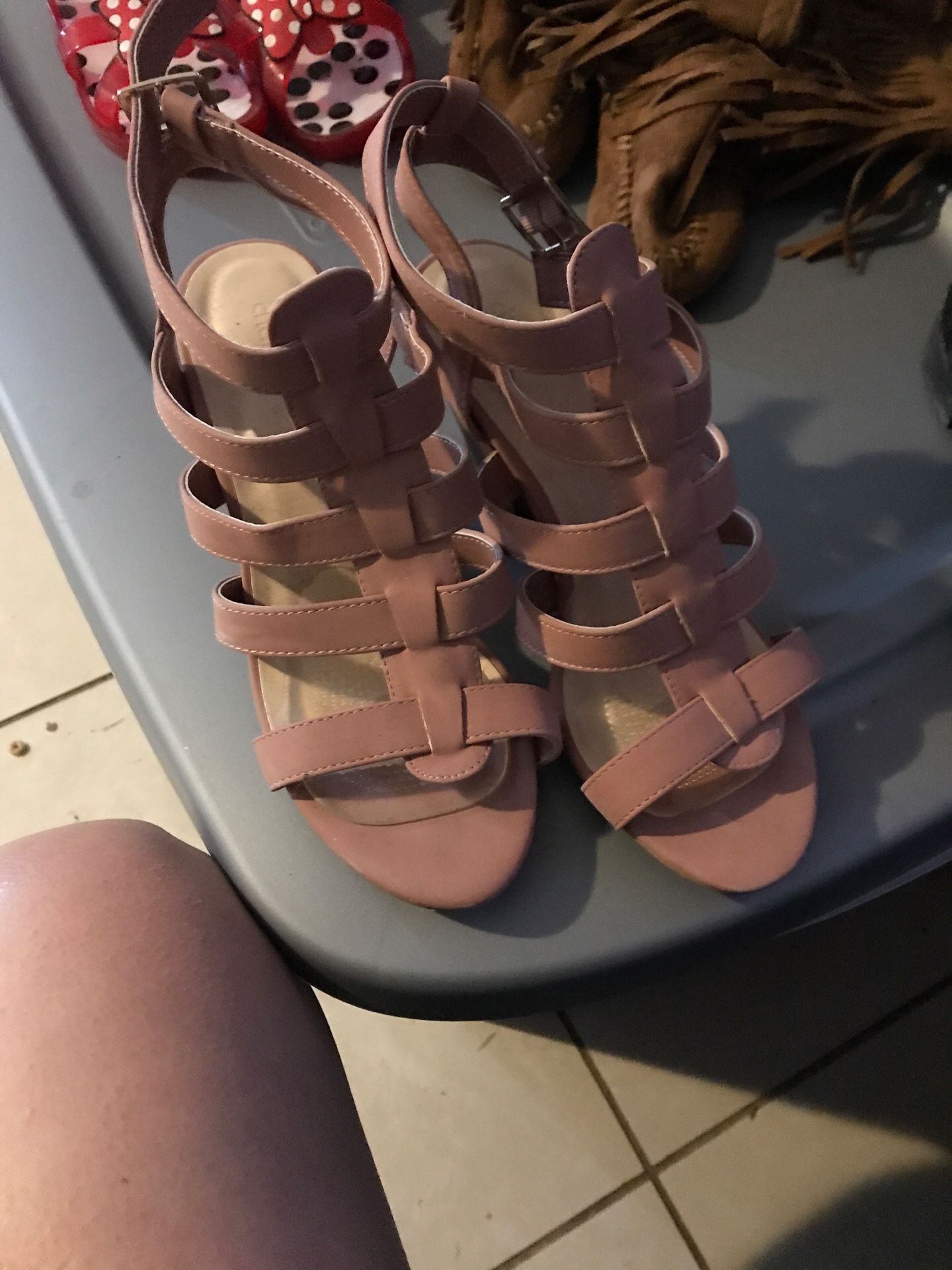 Blush heels sz7