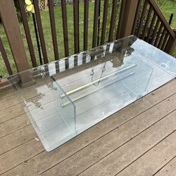 GLASS INDOOR OR OUTSIDE TABLE 