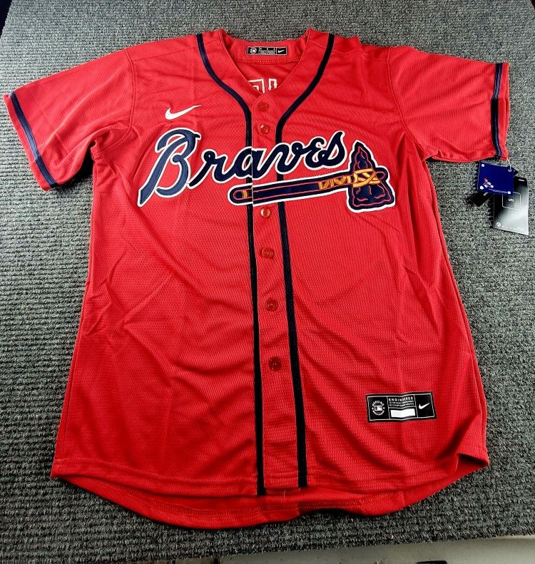Atlanta Braves Strider Red Or White Baseball Jersey New Various Sizes