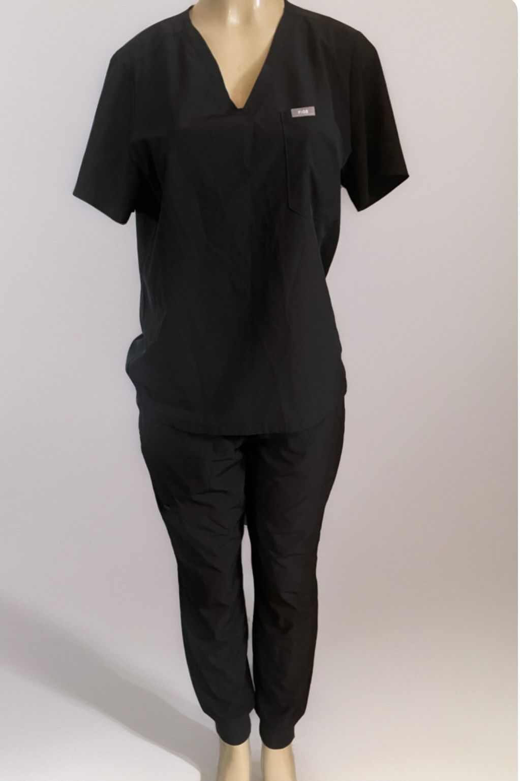 Figs Black scrubs set with 1tops and 1pants #scrubs l size medium