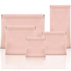 Snap Closure Leather Organizer Pouch, Pouchic Leather Organizer, Storage Pouch