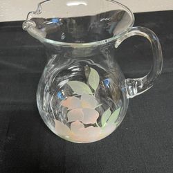 5 Piece Glass Cup And Pitcher Set