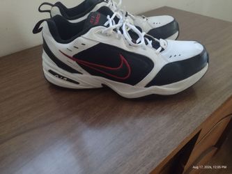 Nike Air Monarch Sneakers White Black Red
